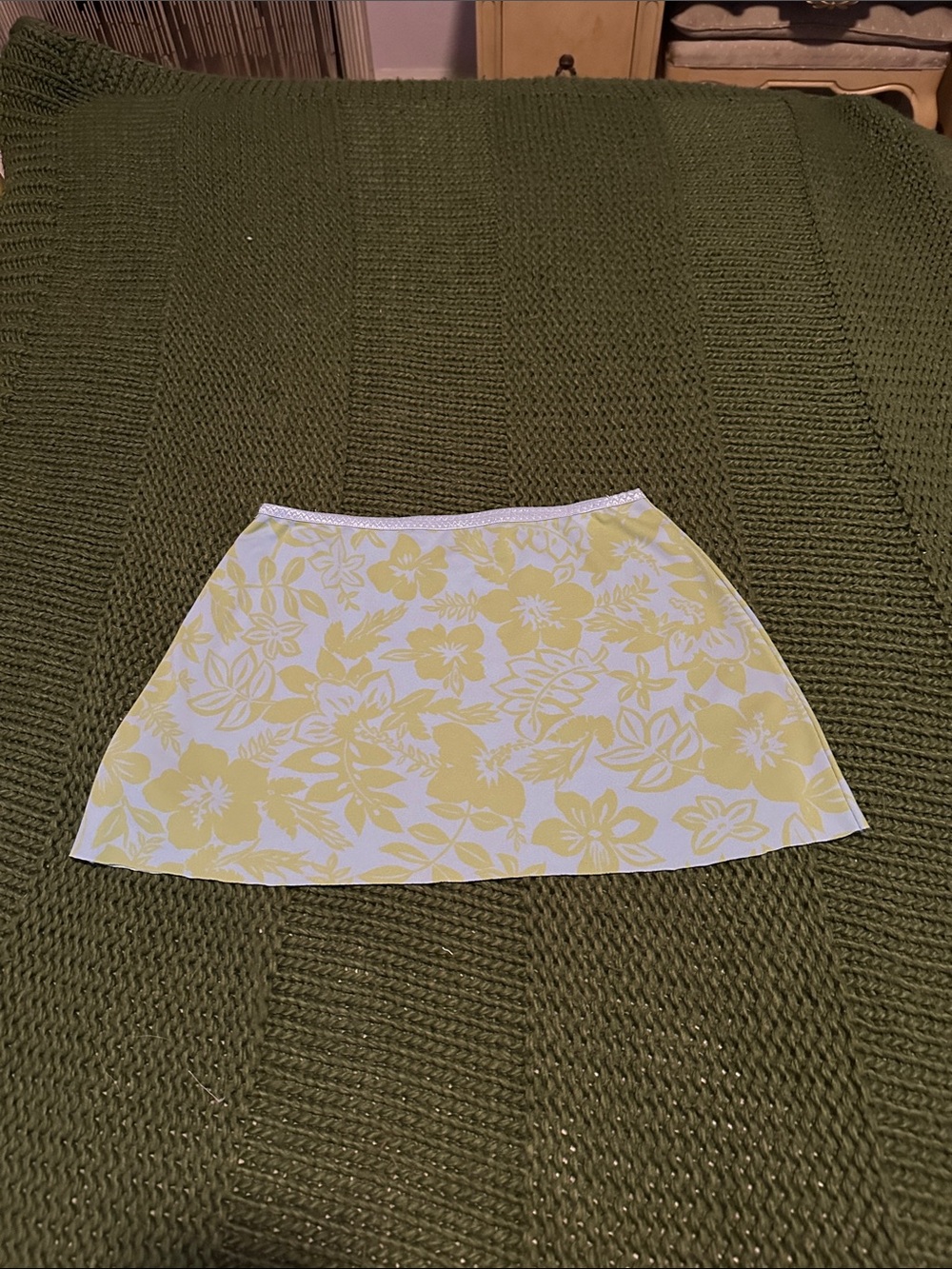 GAP Yellow Floral Circle Skirt